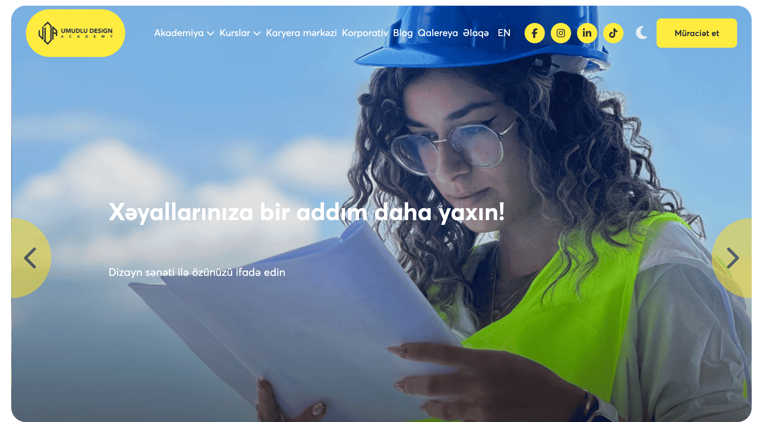 Umudlu Design Academy-vebsite-sekili